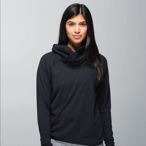 Lululemon black cowl neck long sleeve